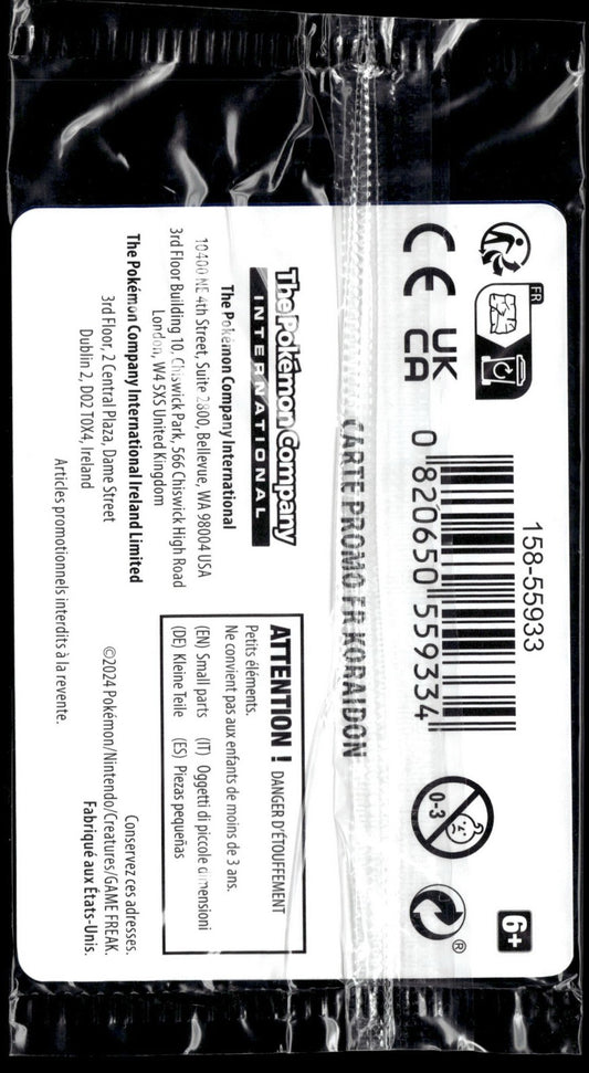 Koraidon Forces Temporelles - Promo Gamestop (Back)