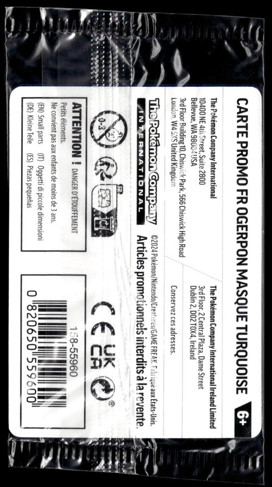 Ogerpon Masque Turquoise - Promo Gamestop (Back)
