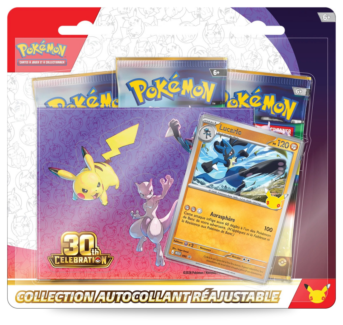 Tripack Lucario - 30e Anniversaire