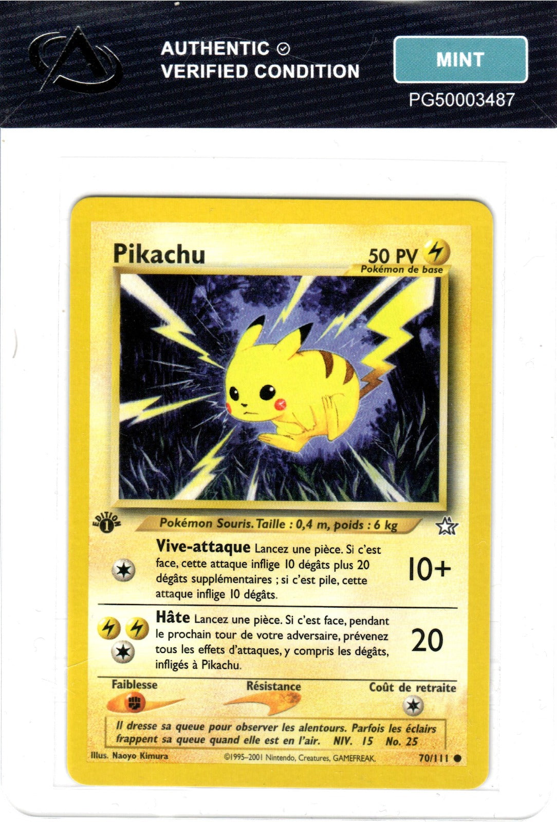 Pikachu Commune Neo Genesis 70 Mint