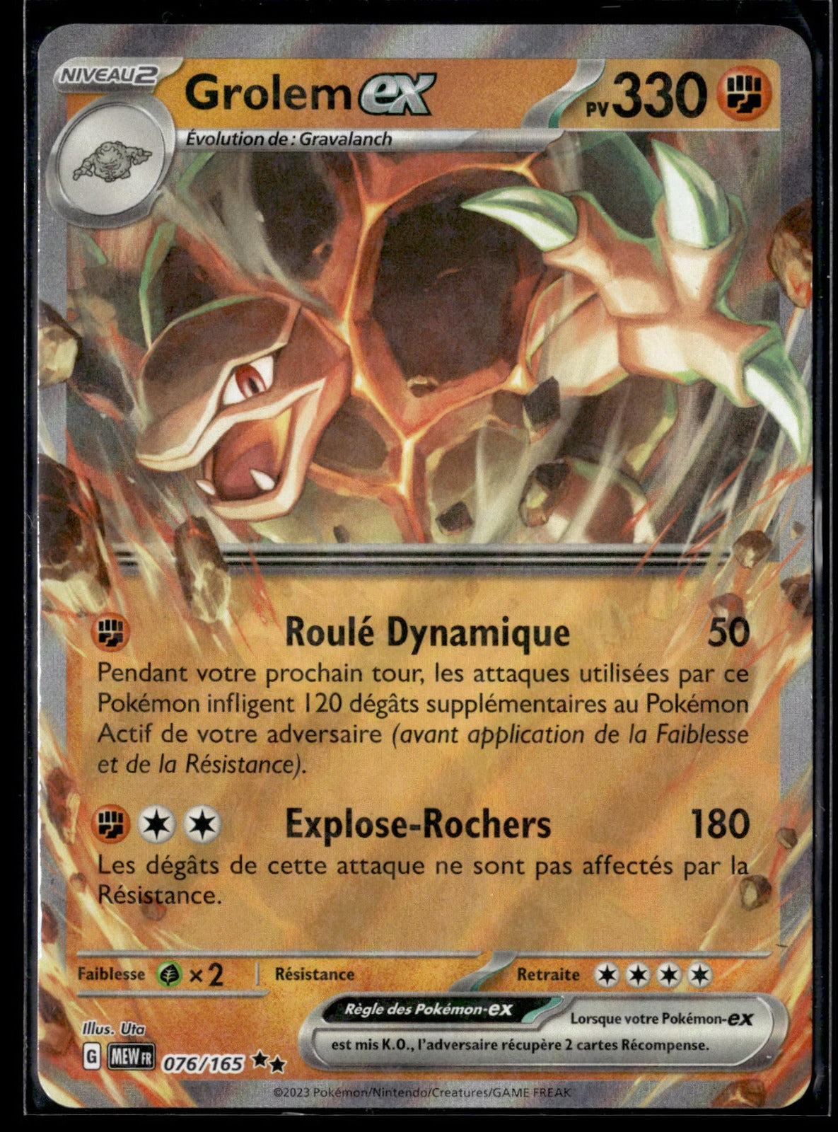 Grolem-ex Double rare 151 076 NM