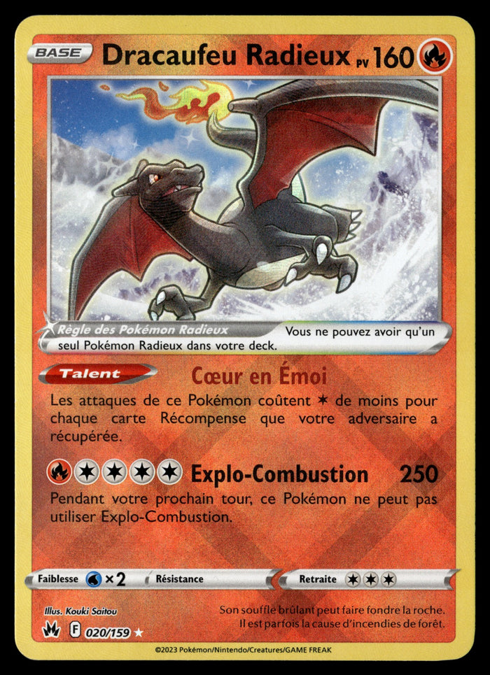Dracaufeu Radieux 020/159 - NM