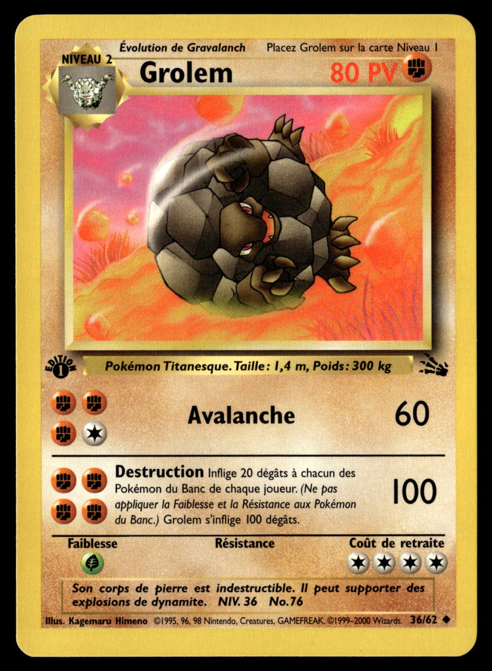 Grolem 36/62 ed1 - NM