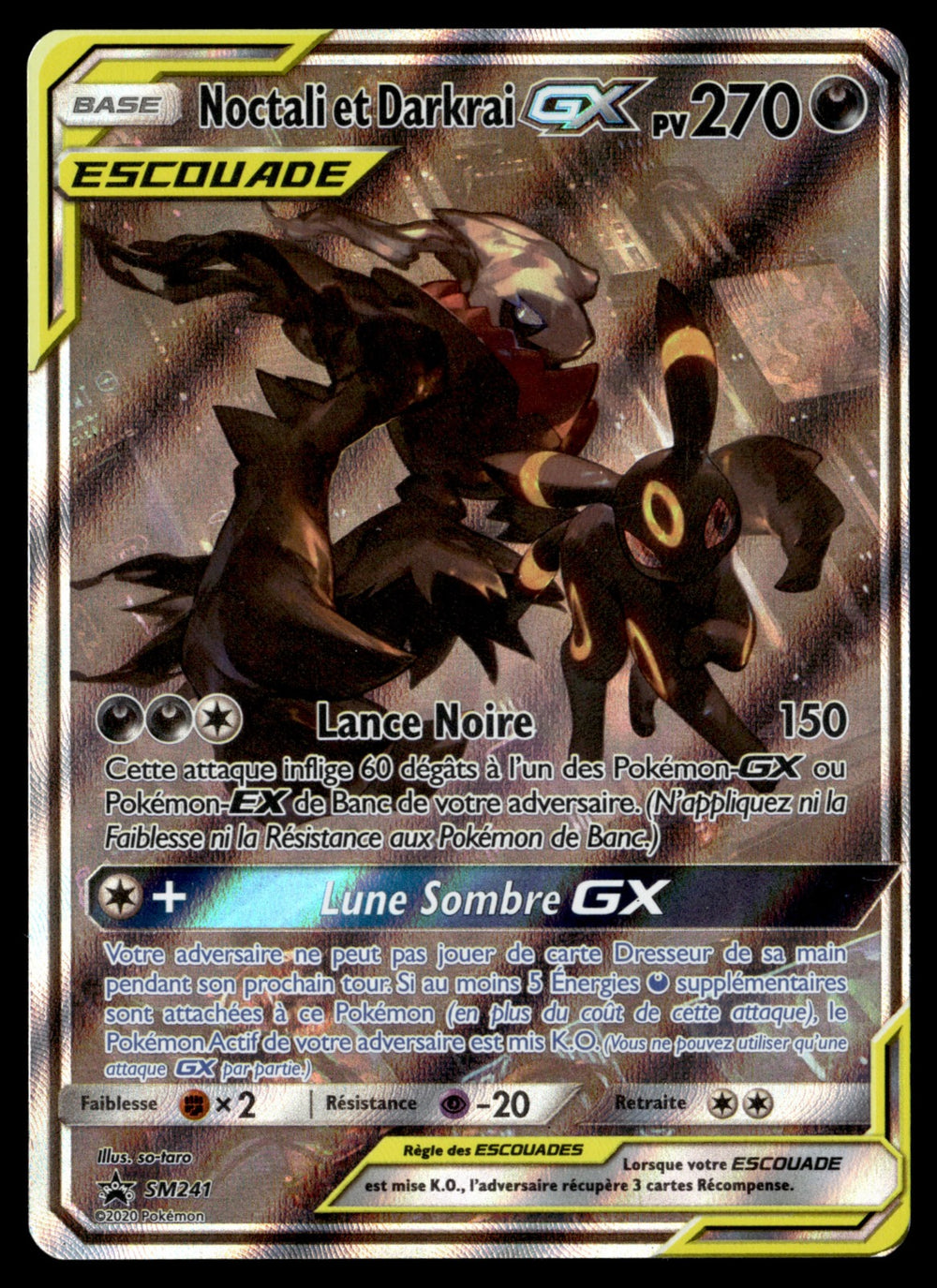 Noctali et Darkrai GX 241 - EXC