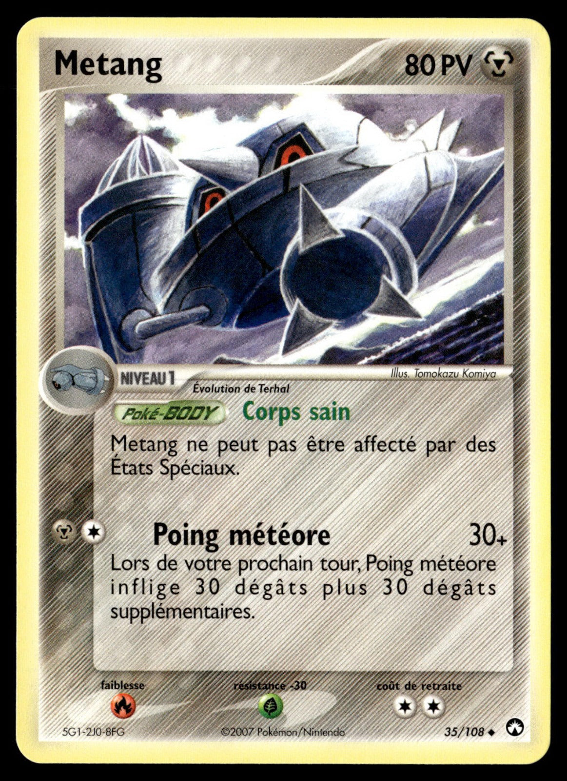 Metang Peu Commune EX Gardiens du Pouvoir 35 NM