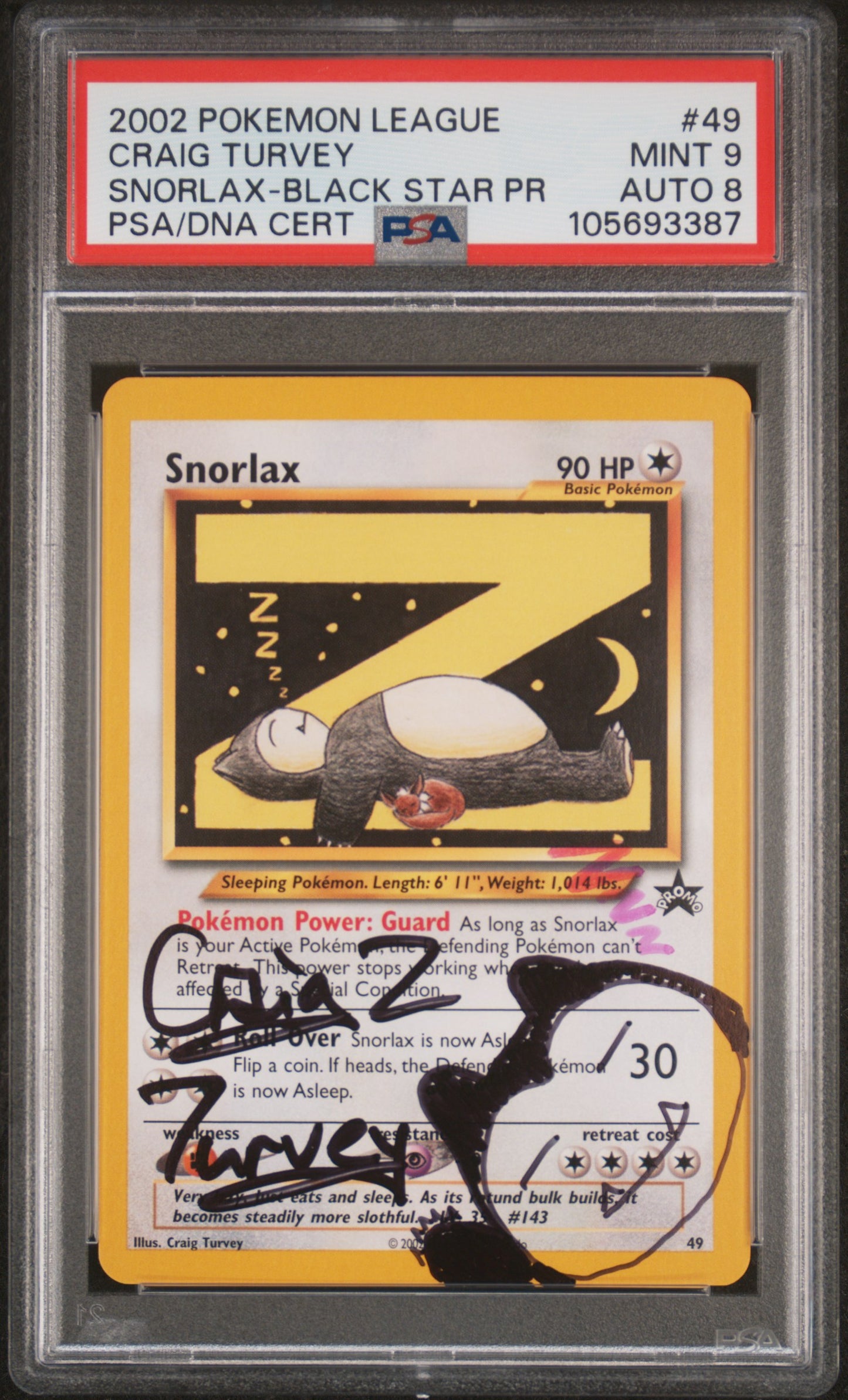 2002 POKEMON LEAGUE PROMO BLACK STAR #49 RONFLEX