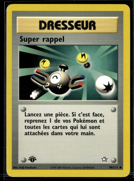 Super rappel Peu Commune Neo Genesis 98 EXC