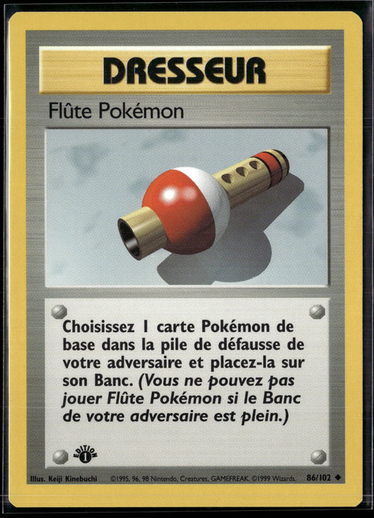 Flûte Pokémon Peu Commune Set de Base 86 EXC