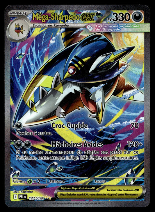 Méga-Sharpedo-ex ALT Flammes Fantasmagoriques 127 NM