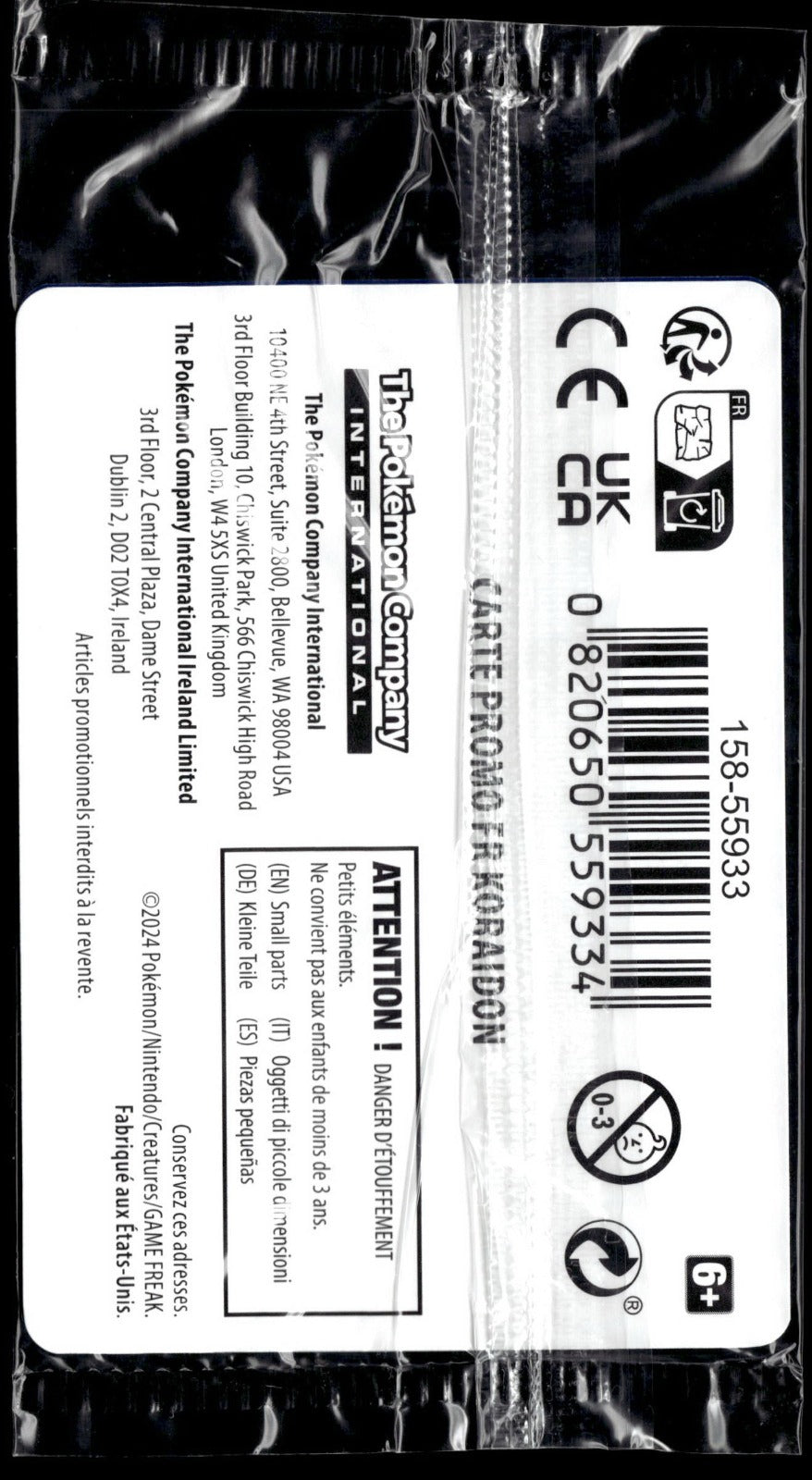 Koraidon Forces Temporelles - Promo Gamestop (Back)