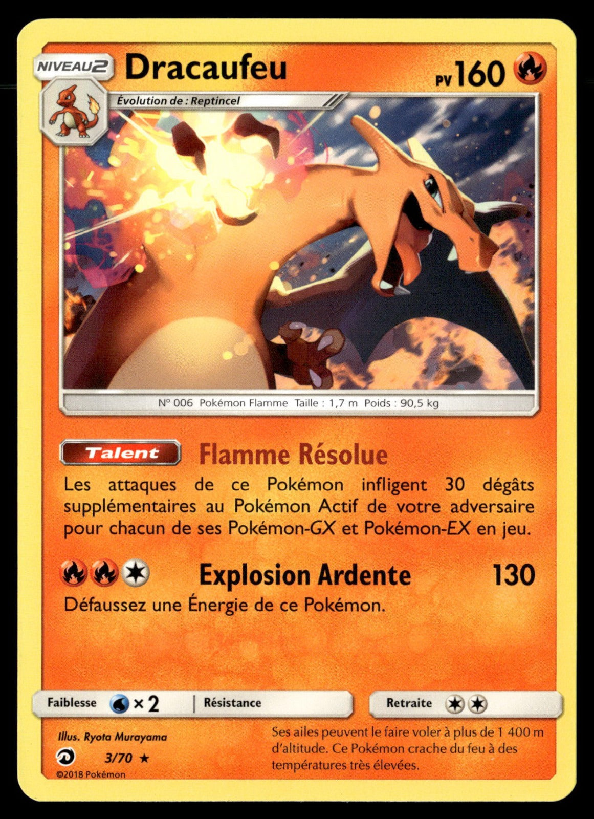 Dracaufeu Rare Frontières Franchies 20 NM