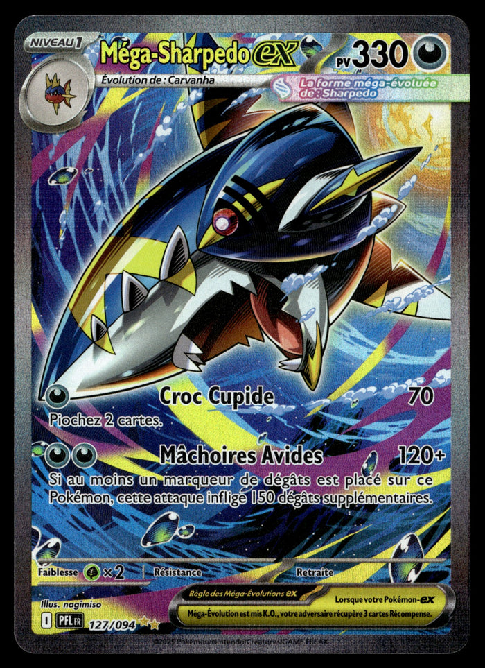 Méga-Sharpedo-ex 127/131 - NM