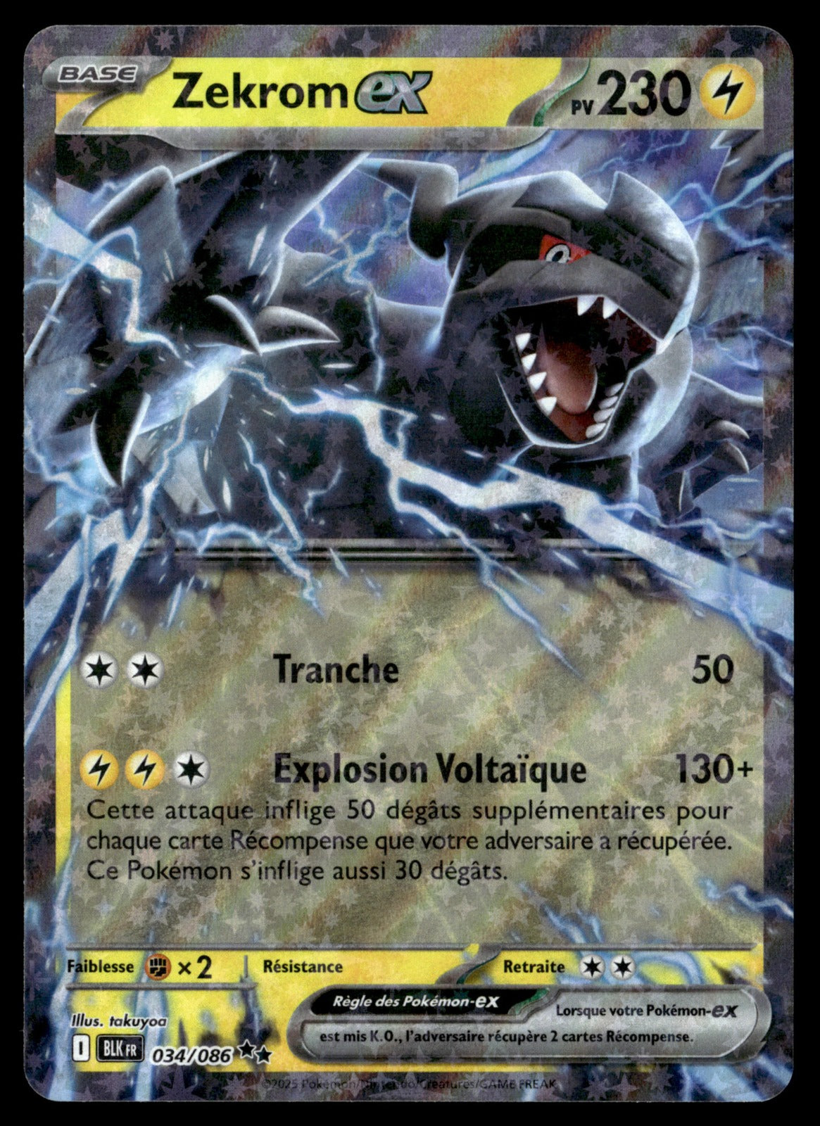 Zekrom-ex  Foudre Noire 034 NM