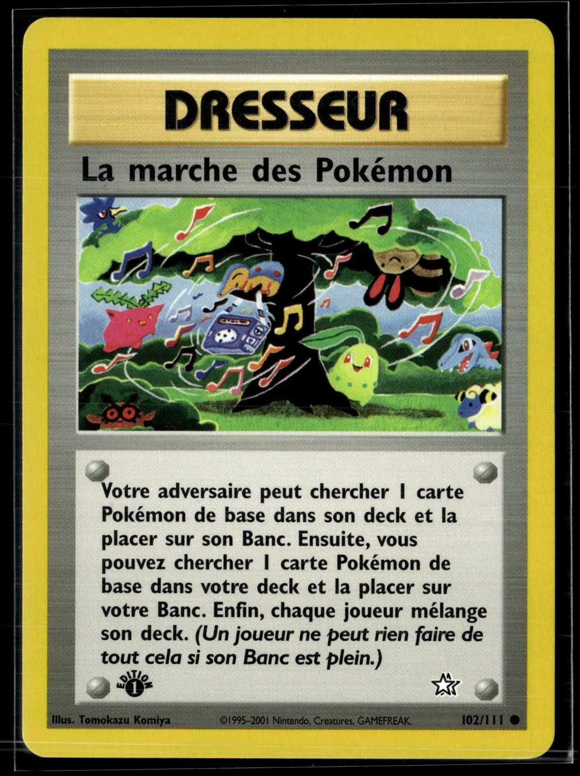 La marche des Pokémon Commune Neo Genesis 102 EXC
