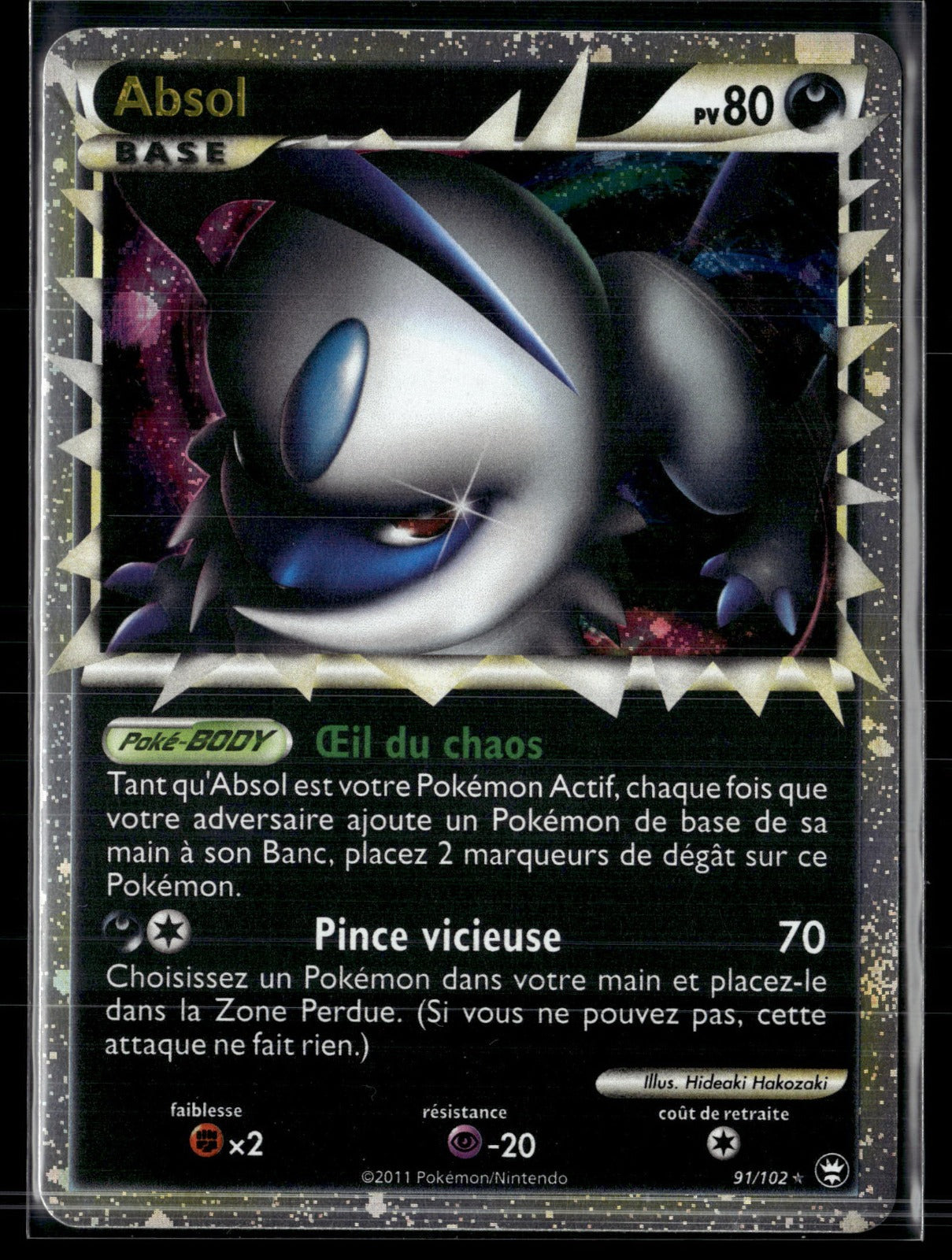 Absol Rare Prime Triomphant 91 