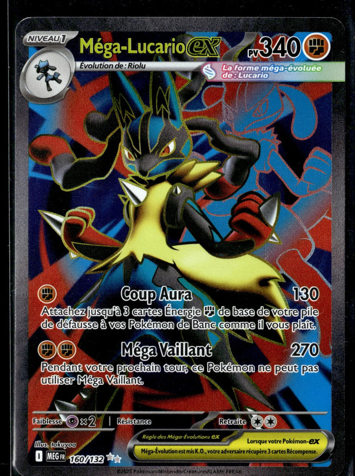 Méga-Lucario-ex Ultra Rare Méga-Évolution 160 NM