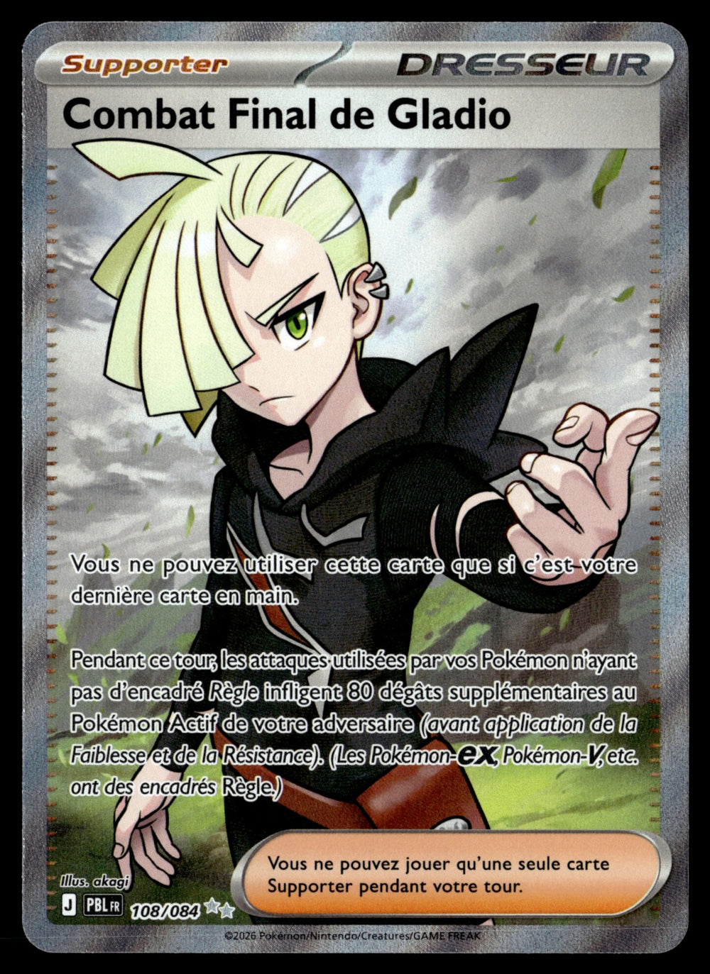 Combat Final de Gladio 108/189 - NM