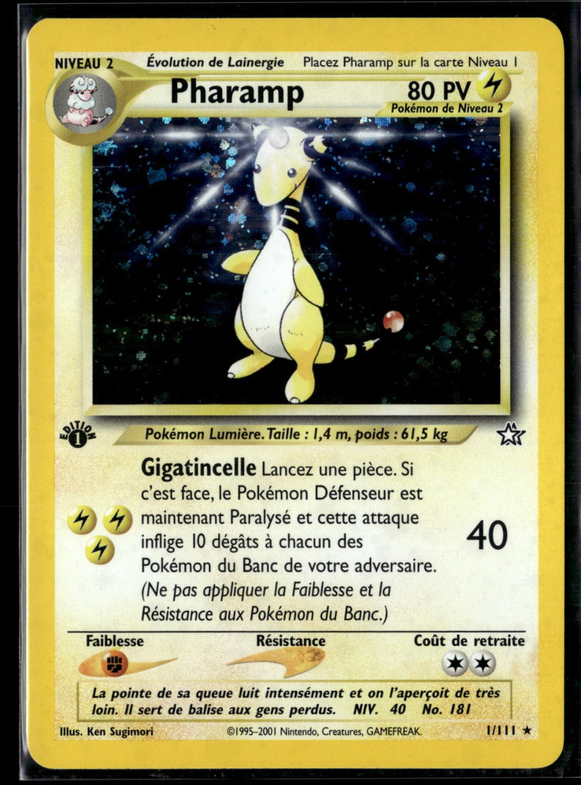 Pharamp Rare Neo Genesis 1 NM