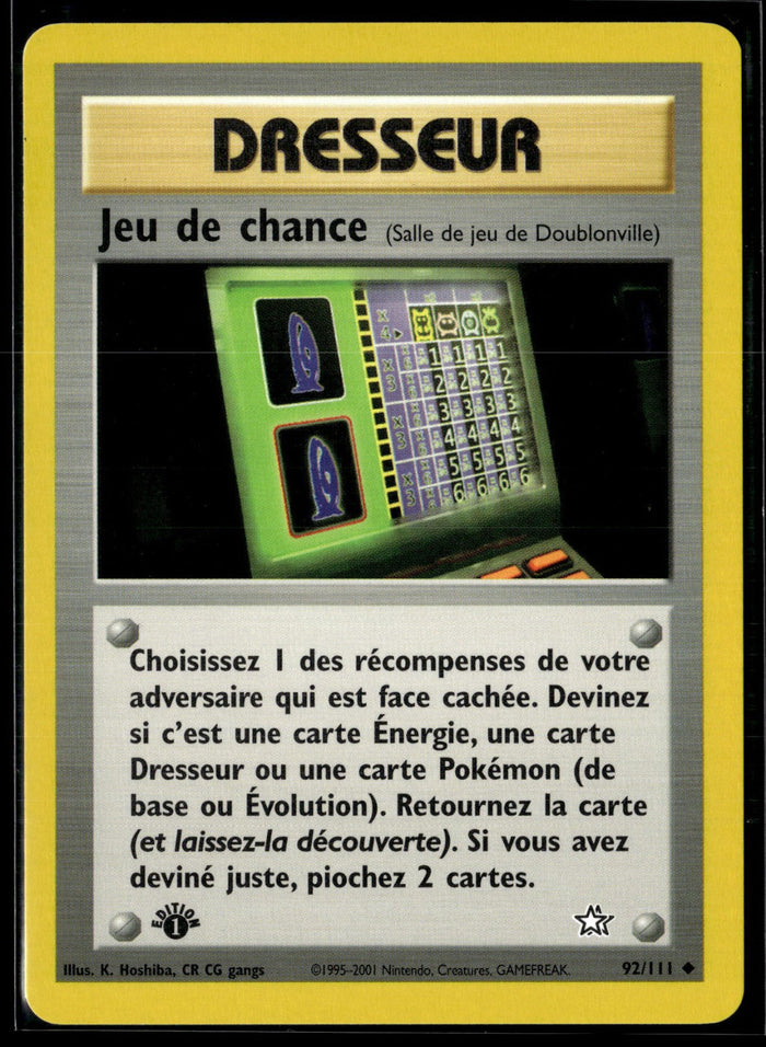 Jeu de chance 92 - Edition 1 NM