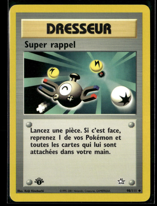 Super rappel Peu Commune Neo Genesis 98 NM