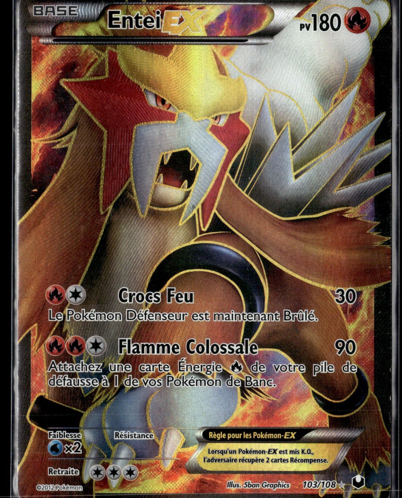 Entei-EX  Explorateurs Obscurs 103 NM