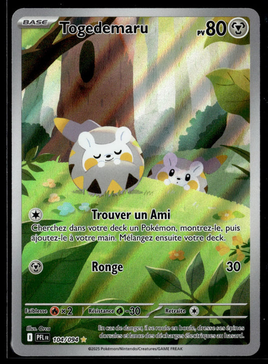 Togedemaru Illustration rare Flammes Fantasmagoriques 104 NM