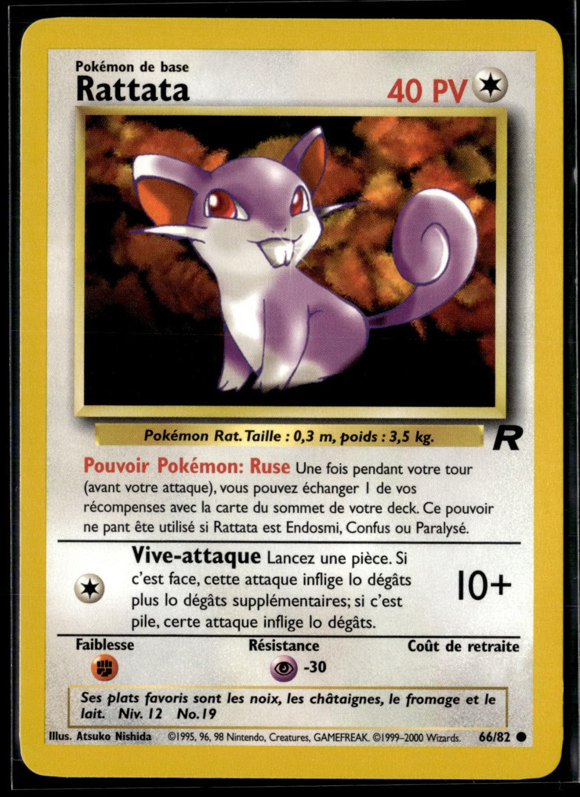 Rattata Commune Team Rocket 66 NM