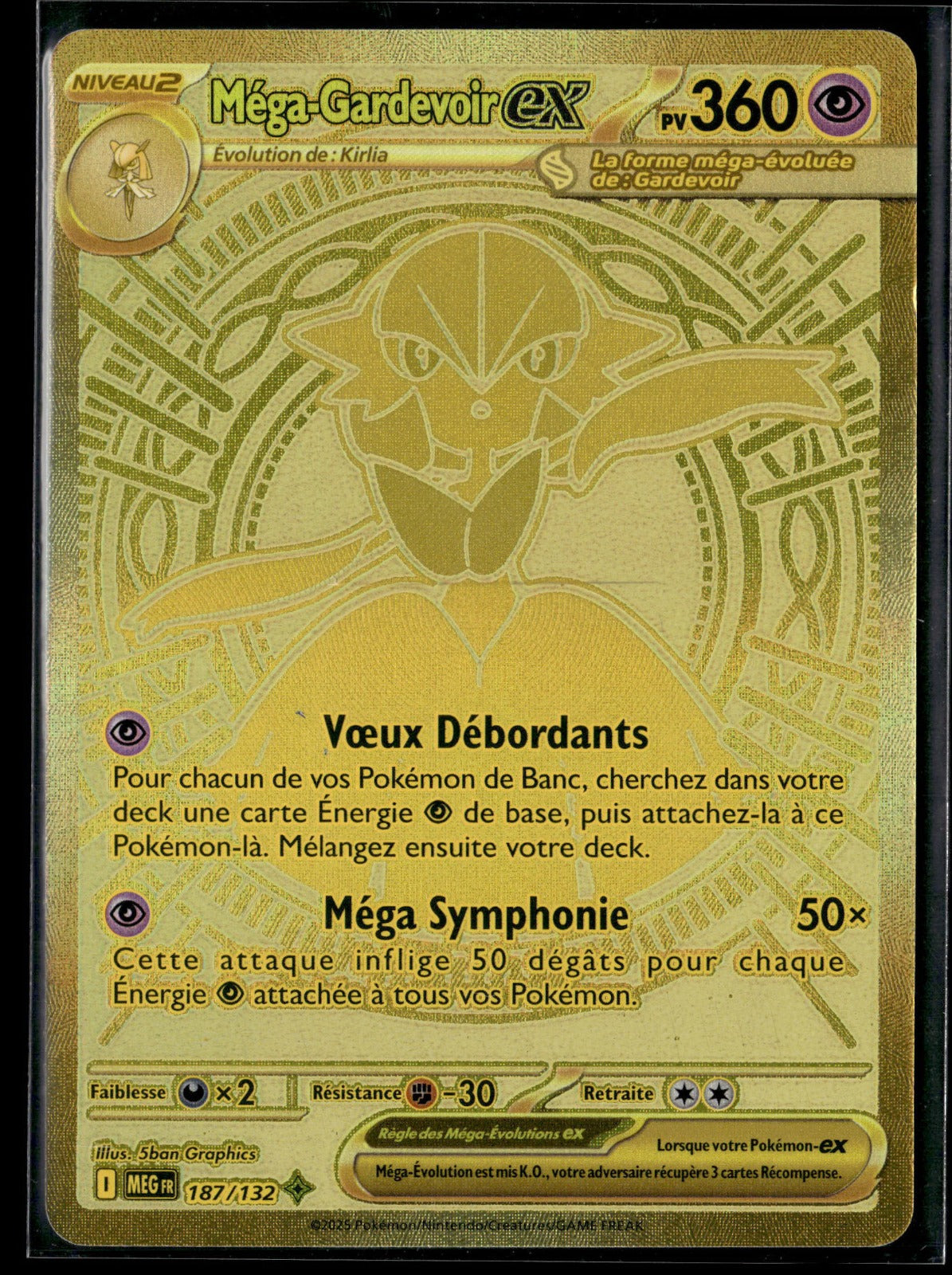 Méga-Gardevoir-ex Méga Hyper Rare Méga-Évolution 187 NM