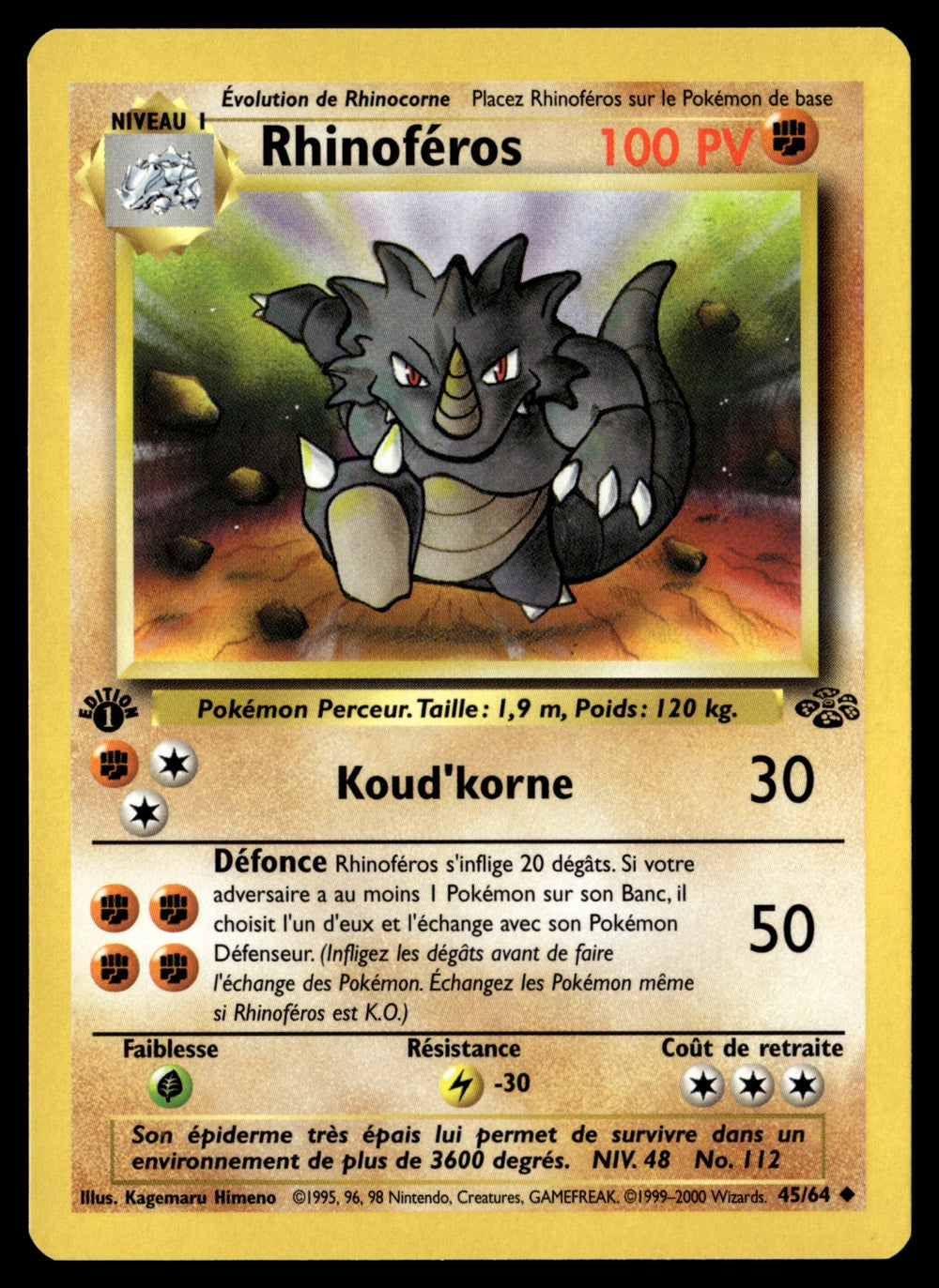 Rhinoféros 45/64 ed1 - NM