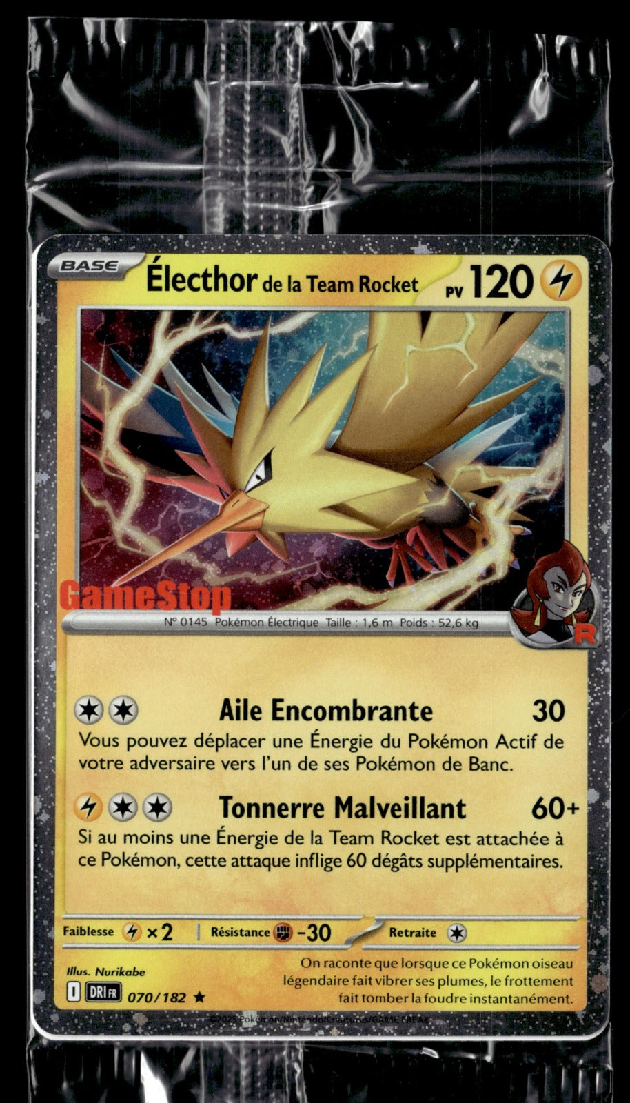 Electhor De La Team Rocket 070/182 Promo FR Gamestop