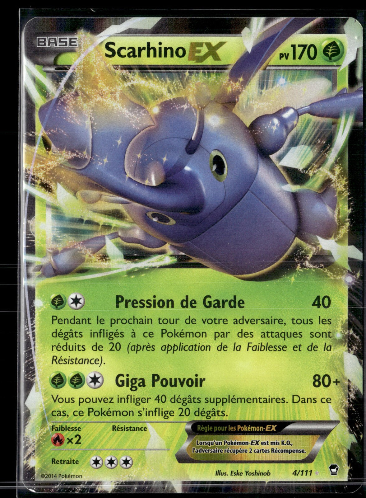 Scarhino EX Ultra Rare Poings Furieux 4 