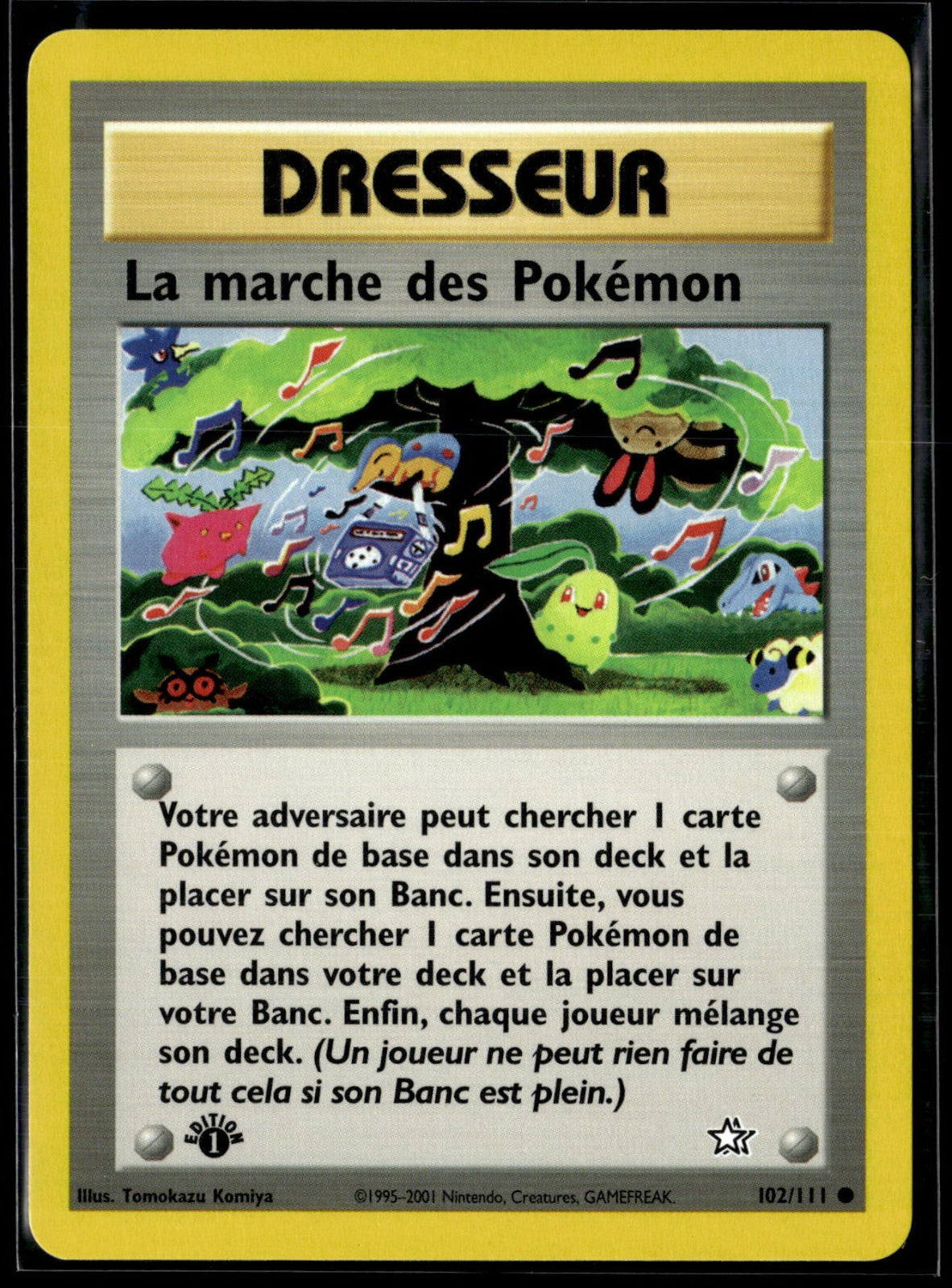 La marche des Pokémon Commune Neo Genesis 102 NM