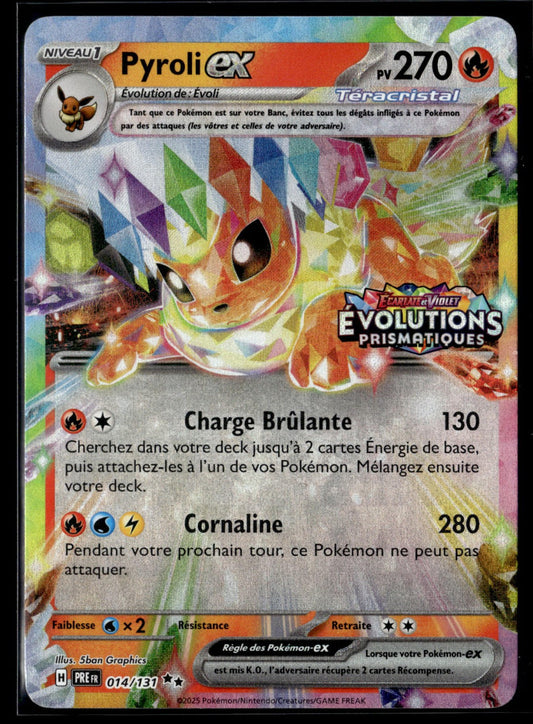 Pyroli-ex Double rare Évolutions Prismatiques 014 NM