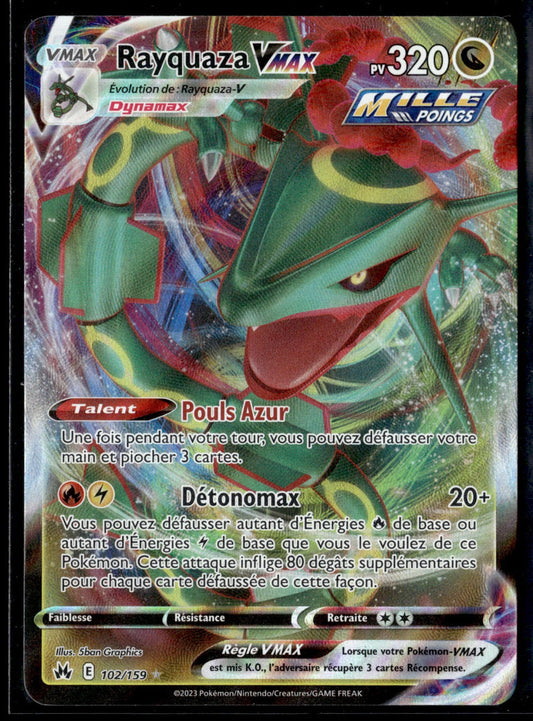 Rayquaza VMAX Holo Rare VMAX Évolution Céleste 111 NM