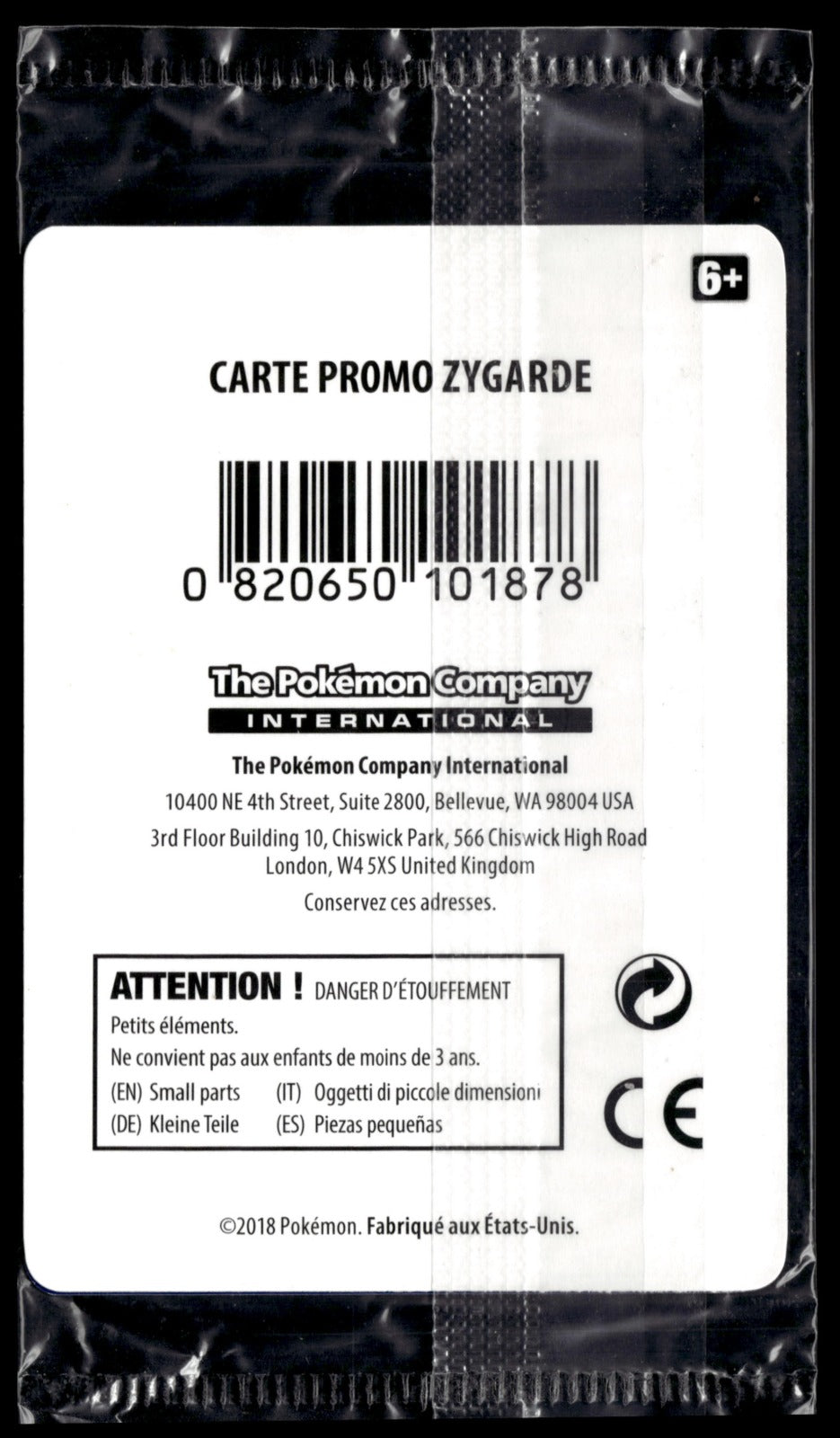 ZYGARDE 72/131 FR HOLO SL PROMO STAMP POKEMON LÉGENDAIRE (Back)