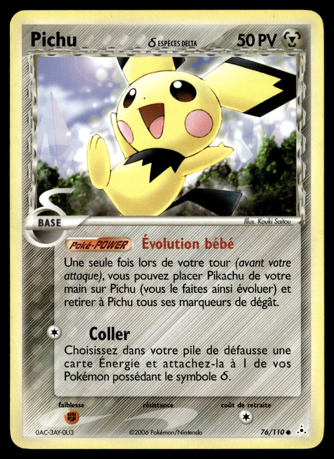 Pichu δ Commune EX Fantômes Holon 76 Good