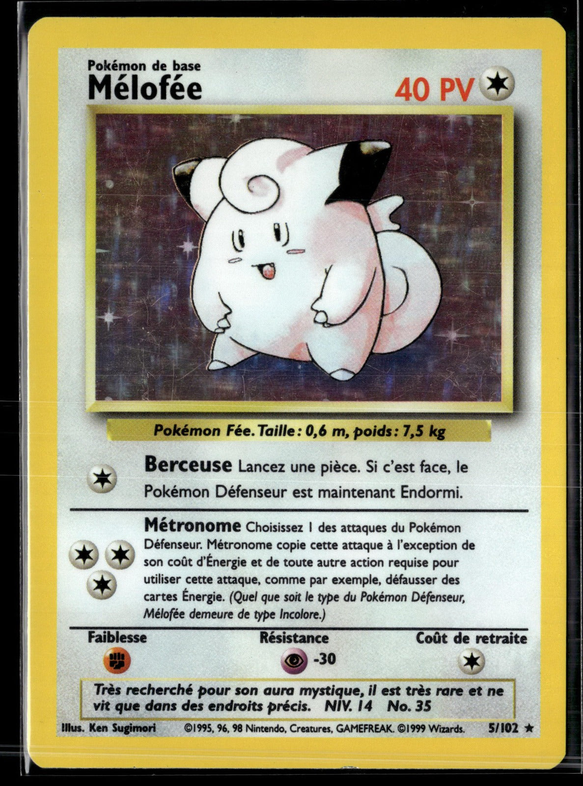 Mélofée Rare Set de Base 5 EXC