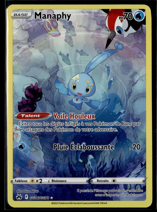 Manaphy Rare Zénith Suprême GG06 NM