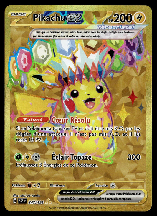 Pikachu-ex Étincelles Déferlantes 247/252 NM