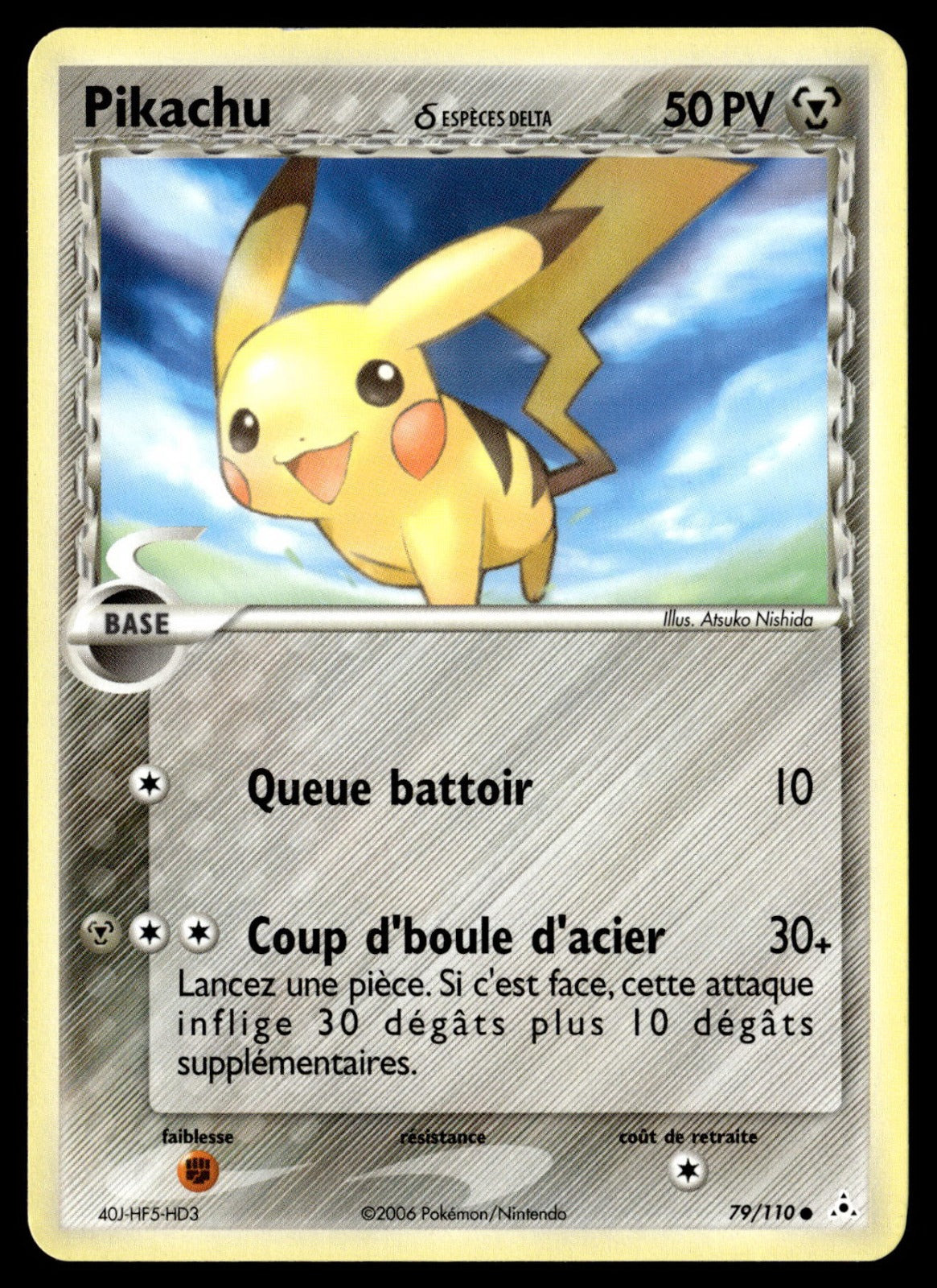 Pikachu δ Commune EX Fantômes Holon 79 Good