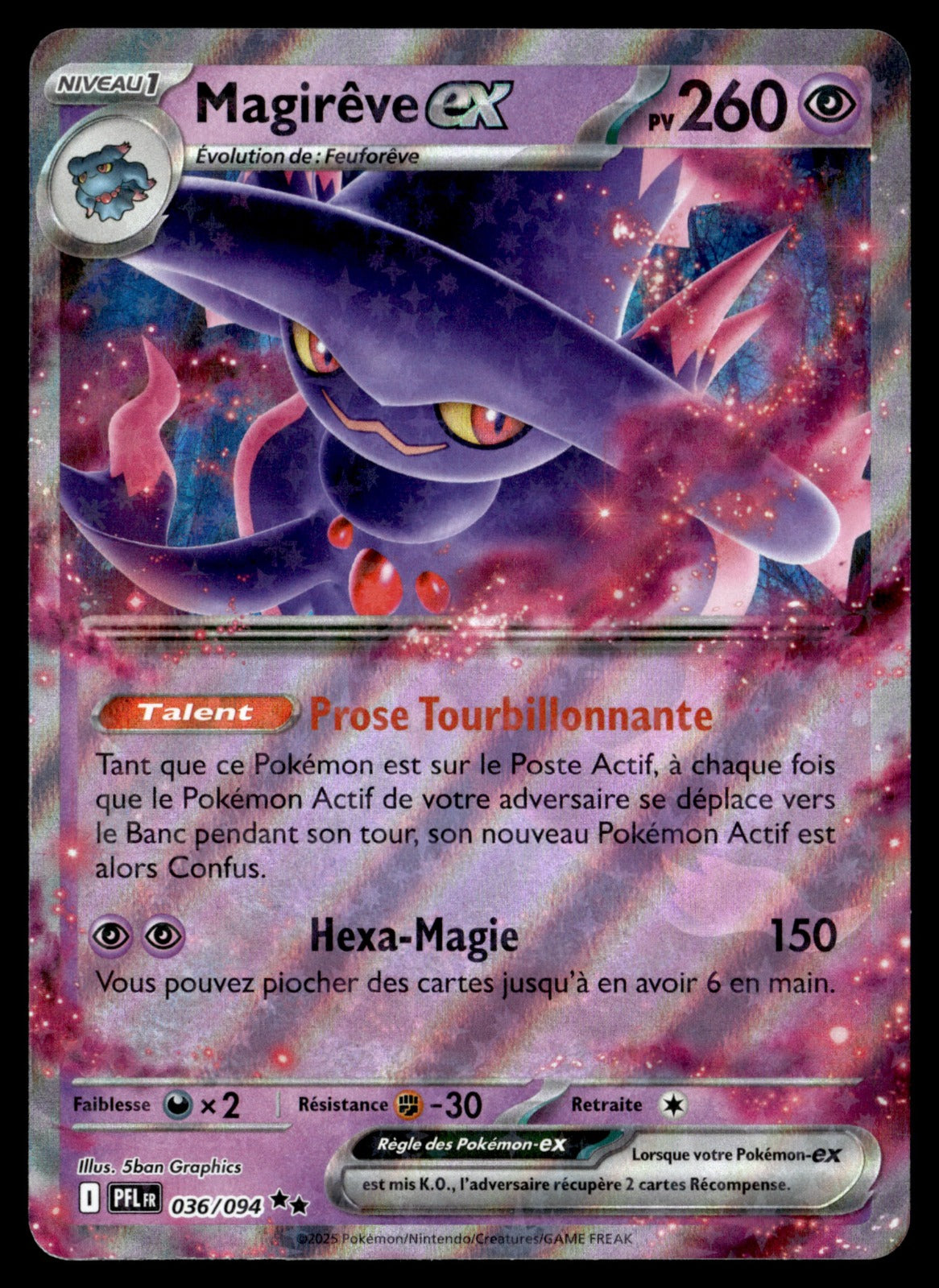 Magirêve-ex  Flammes Fantasmagoriques 036 NM