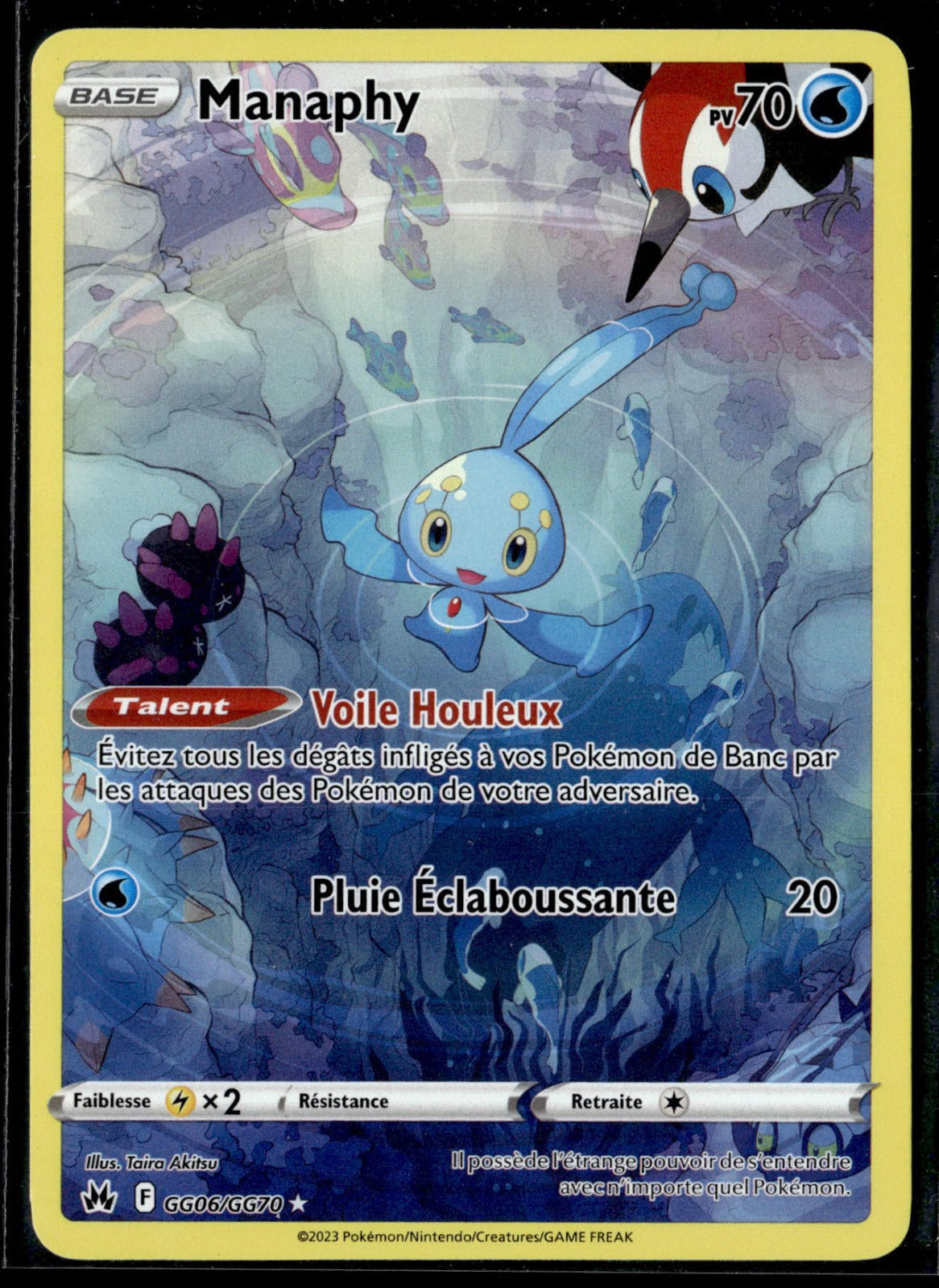 Manaphy Rare Zénith Suprême GG06 NM