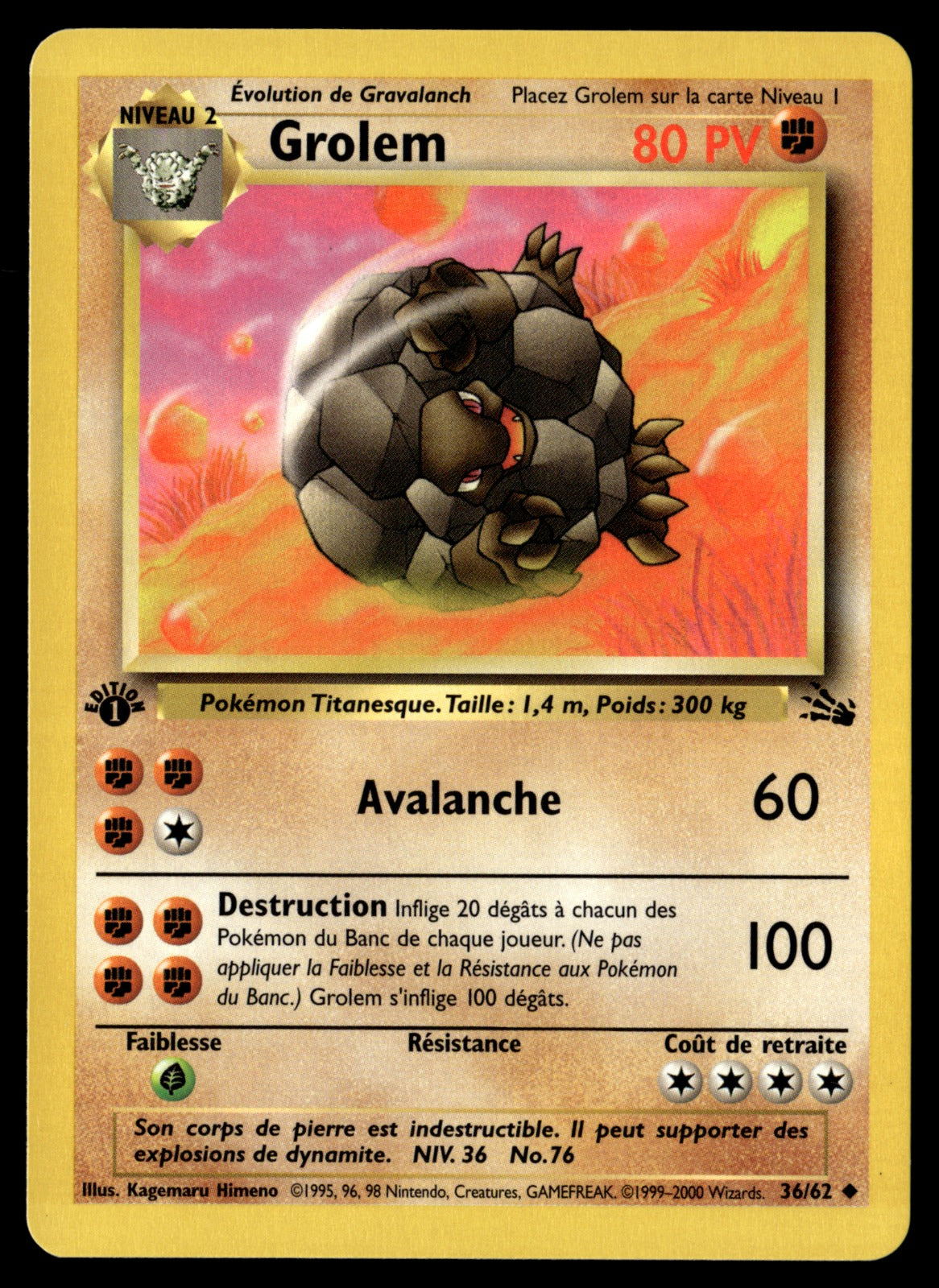 Grolem 36/62 ed1 - NM
