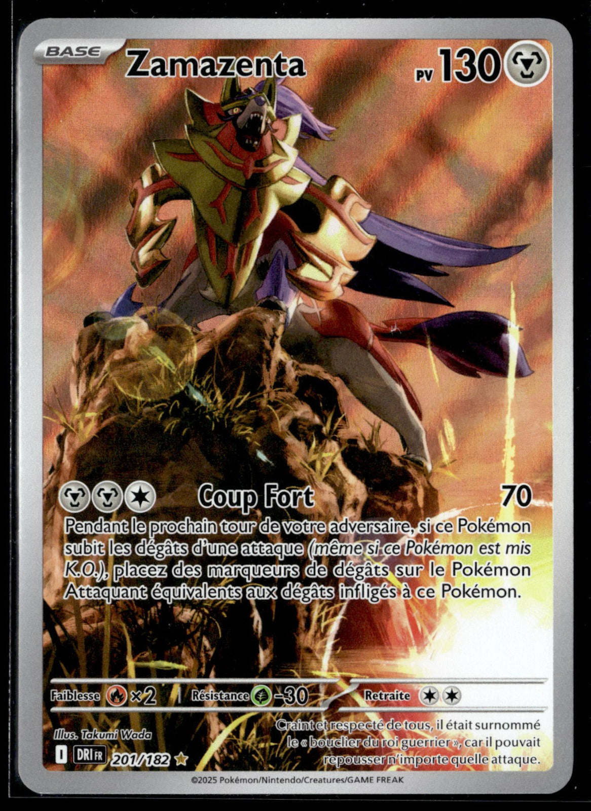 Zamazenta Illustration rare Rivalités Destinées 201 NM