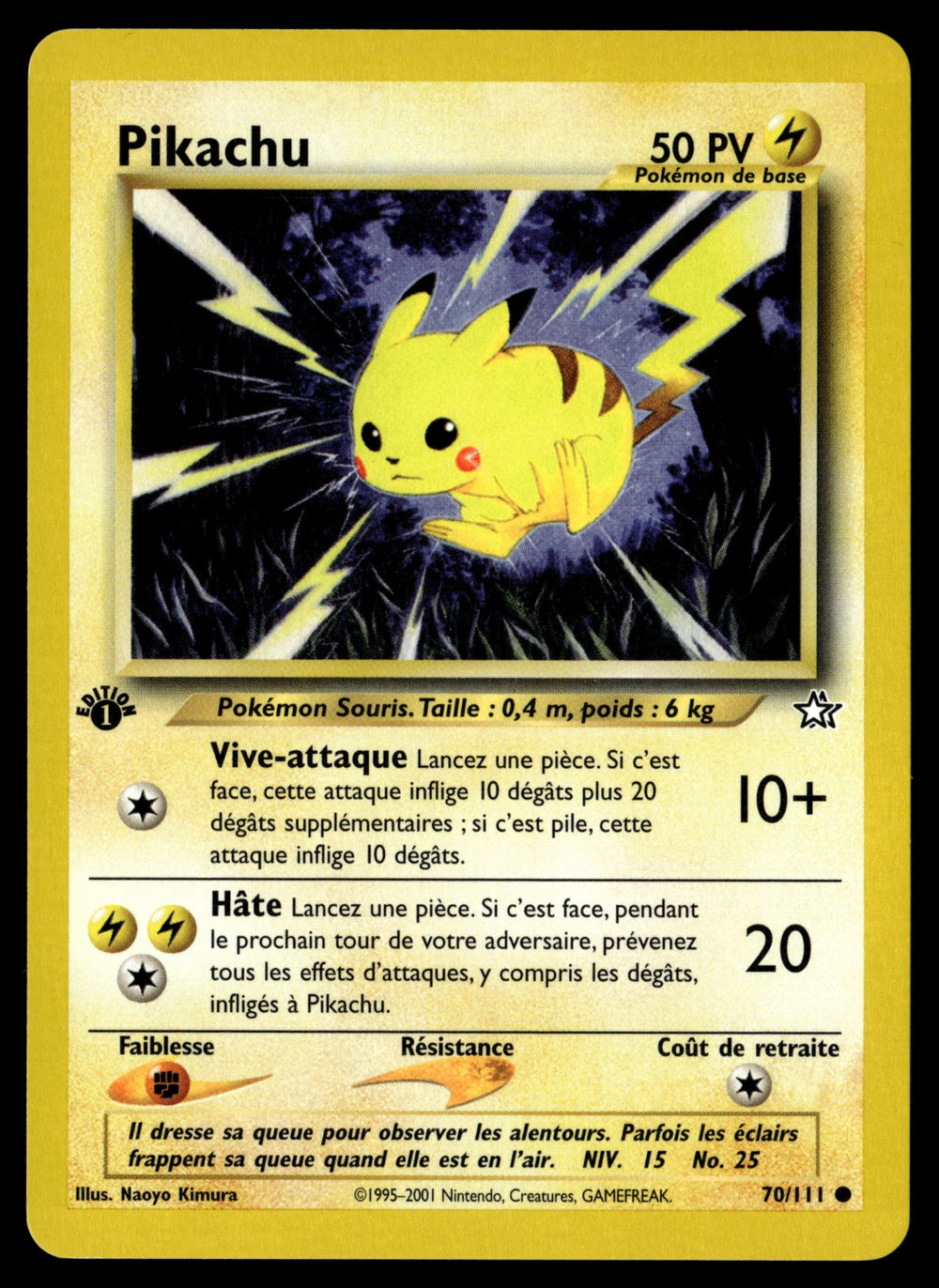 Pikachu 70/111 ed1 - EXC