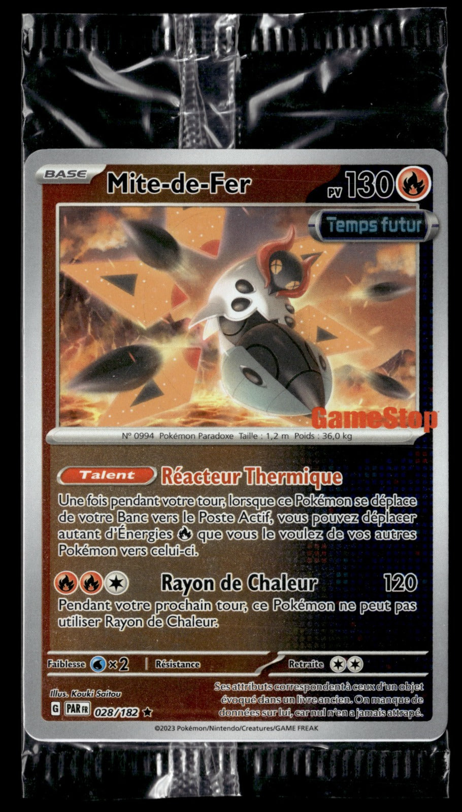 Mite De Fer Promo Gamestop Scellée 028/182
