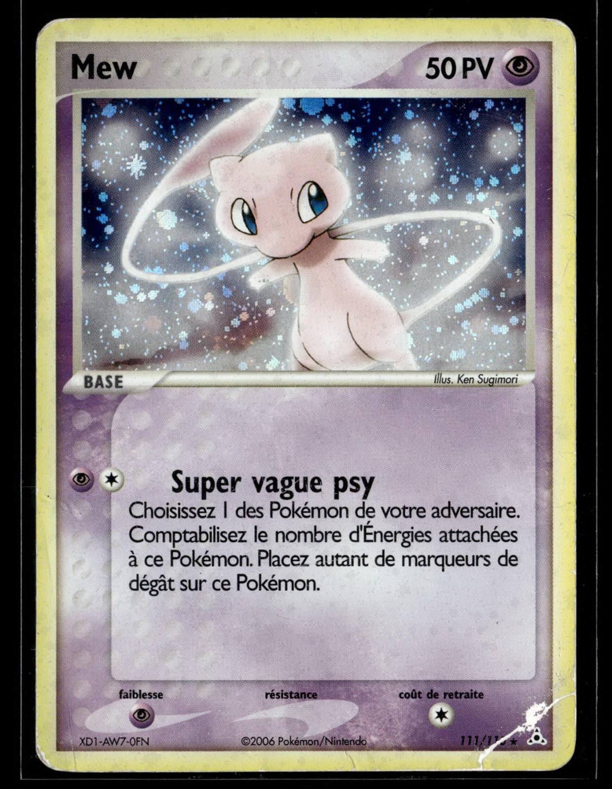 Mew  EX Fantômes Holon 111 