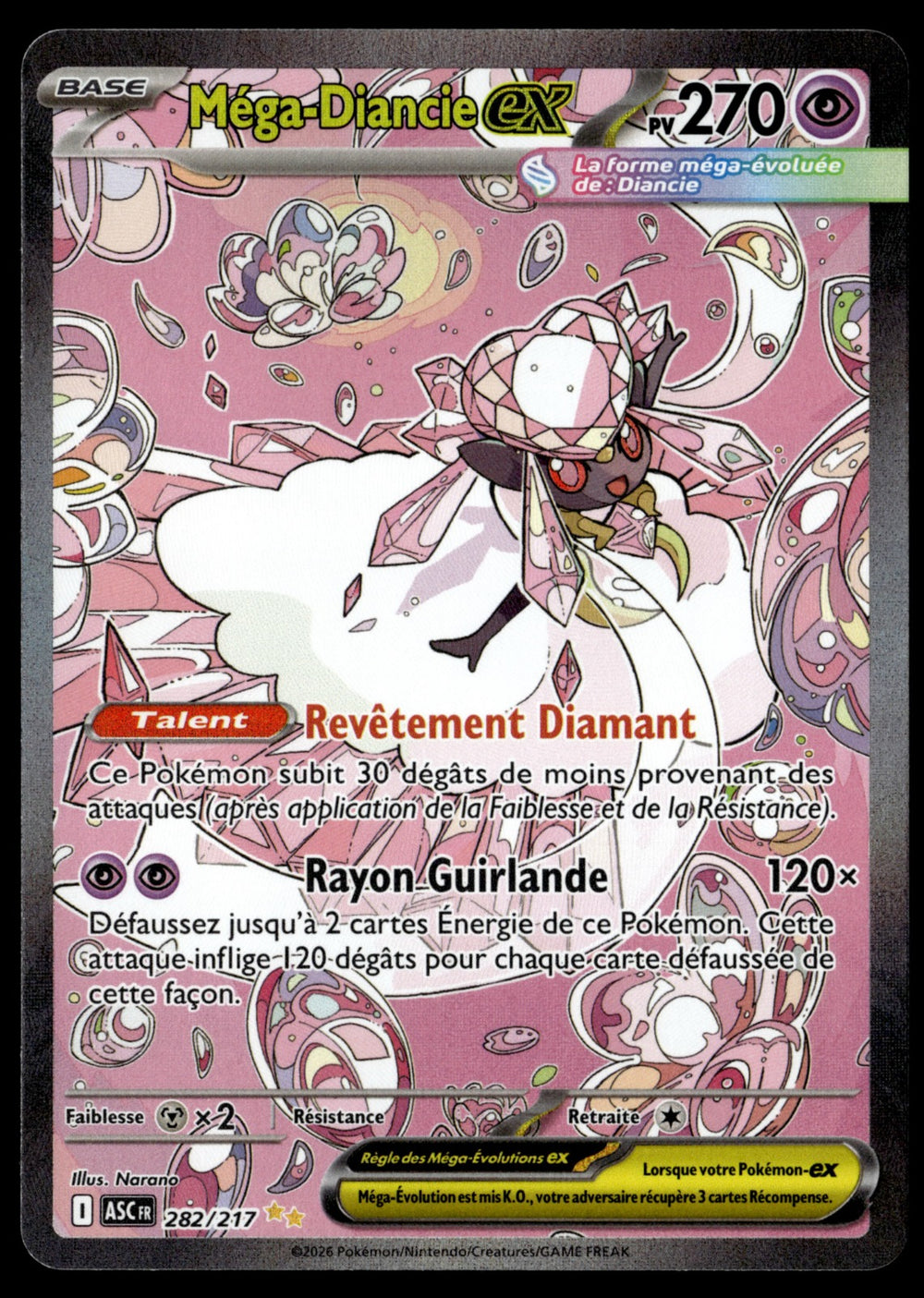 Méga-Diancie-ex 282/286 - NM