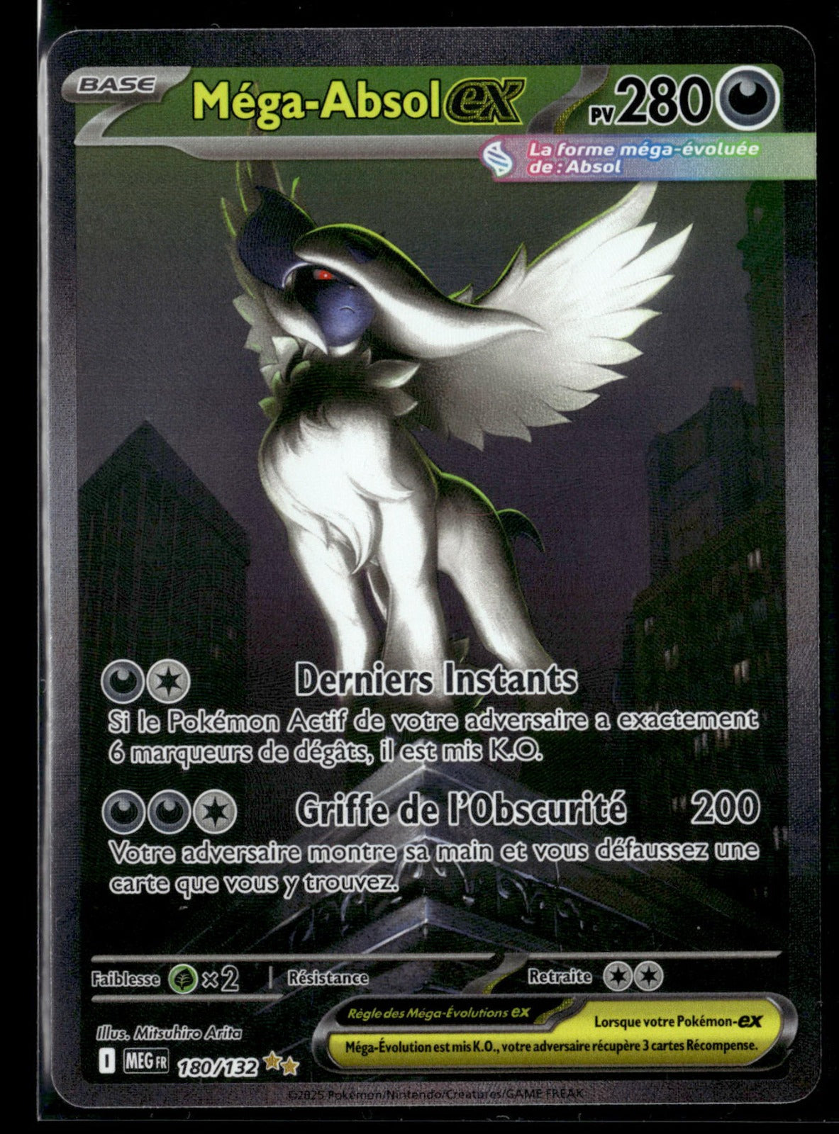 Méga-Absol-ex  rare Méga-Évolution 180 NM