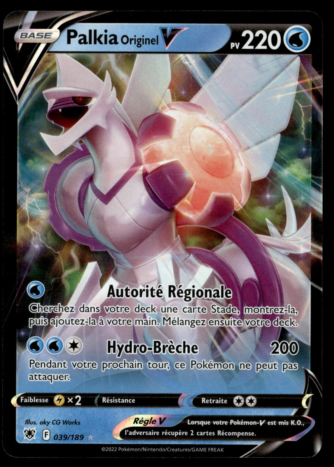 Palkia Originel V  V Astres Radieux 039 NM